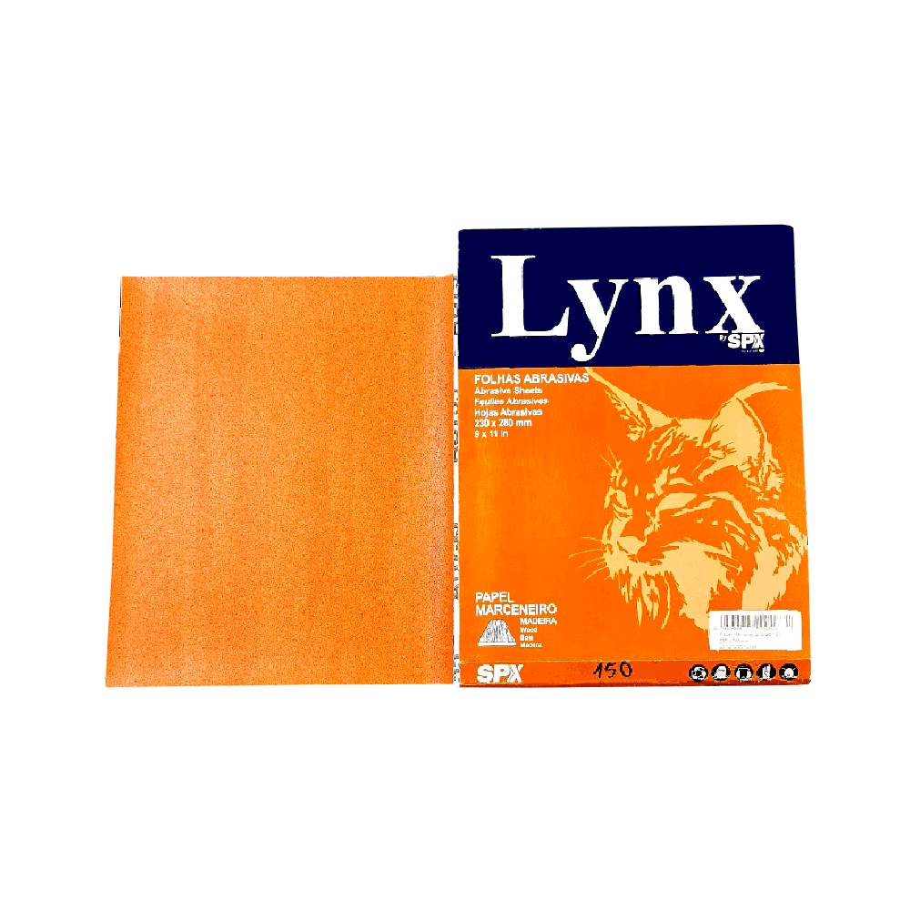 Lixa Papel Marceneiro Lynx
