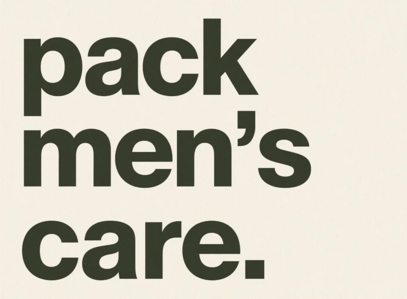 Pack Men’s Care